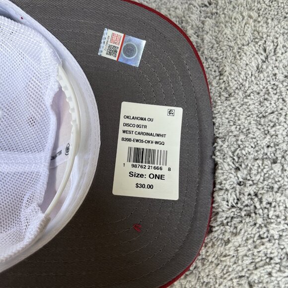 NWT NCAA OU Oklahoma Sooners Disco Aclaim Snapback Hat Retro 70s-80s Vault Cap - Picture 4 of 7